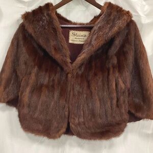 Brown Fur Cape